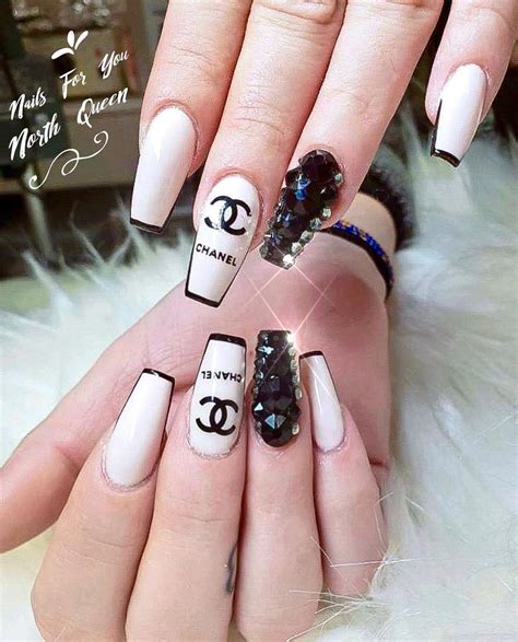 chanel nail art design